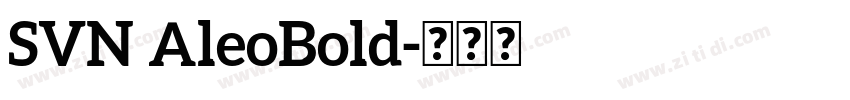 SVN AleoBold字体转换